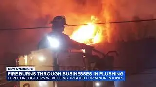 Fire burns through business in Flushing