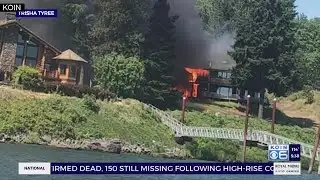 Fire crews battle major blaze on Evergreen Hwy