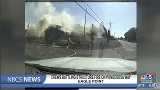 Fire Crews Contain Structure Fire on Ponderosa Way in Eagle Point