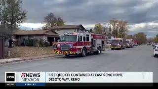Fire crews extinguish fire at south Reno home