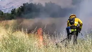 Fire crews face added risk battling blazes in blazing heat wave