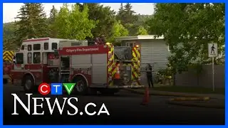 Fire crews investigating suspicious fire in N.W. Calgary