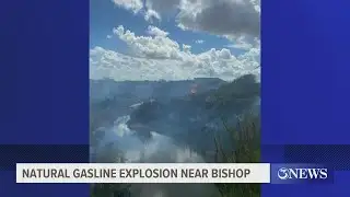 Fire crews quickly contain natural gas fire near Bishop