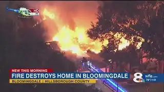 Fire crews work to put out home that caught fire twice.