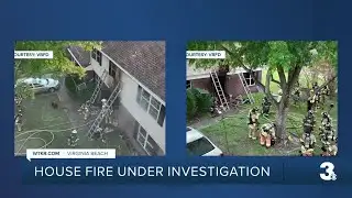 Fire damages home in Virginia Beach