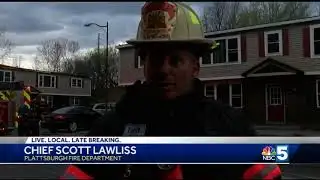 Fire damages Plattsburgh apartments