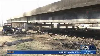 Fire damages Topeka bridge