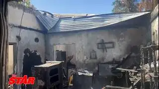 Fire destroys a four-bedroom house in Denbigh