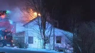 Fire destroys Adams Township home amid bitter cold temperatures