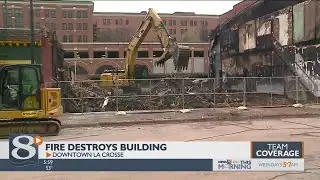 Fire Destroys Building: Continuing Coverage, News 8 Now at 6