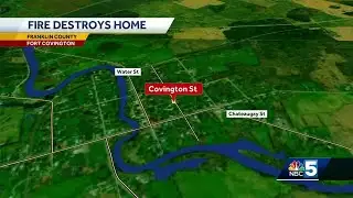 Fire destroys home in Fort Covington, NY