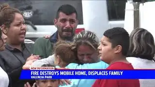 Fire Destroys Mobile Home, Displaces Family