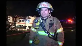 Fire destroys trailer home