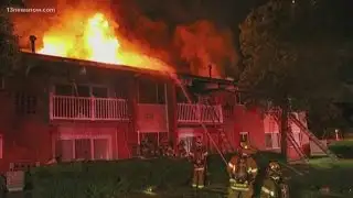 Fire destroys Virginia Beach apartments overnight