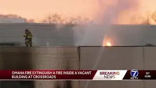 Fire engulfed building at Crossroads, Omaha crews extinguished flames