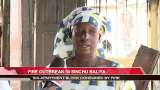 Fire engulfs a 6-apartment residential complex in Sinchu Baliya