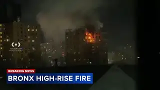 Fire engulfs high-rise building in the Bronx, killing 1
