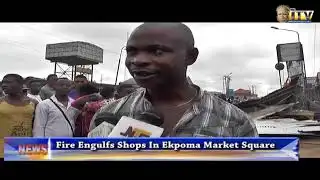 Fire engulfs shops in Ekpoma Market Square