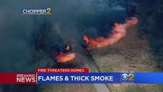 Fire officials continue fighting brush fire in Alsip