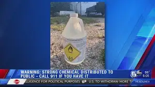 Fire officials issue warning for strong chemical distributed to public