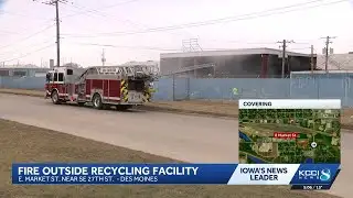Fire reported at Mid America Recycling in Des Moines