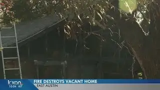 Fire sparks in vacant home