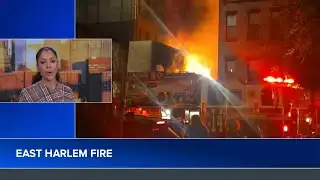 Fire tears through East Harlem beer garden