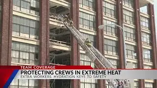 Fire, utility crews prepared to work in extreme heat