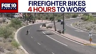Firefighter bikes 125 to and from work | FOX 10 Phoenix