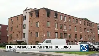 Firefighter injured, 26 people displaced after apartment fire in Hartford