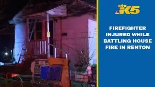 Firefighter injured after falling off ladder