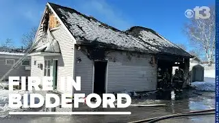 Firefighter injured battling Biddeford fire