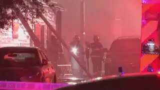 Firefighter injured during Monday night fire at vacant building