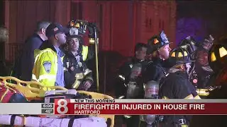 Firefighter injured in Hartford fire