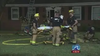 Firefighter treated for heat exhaustion following fire
