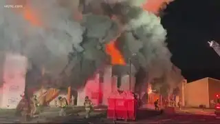 Firefighters battle 2-alarm apartment fire