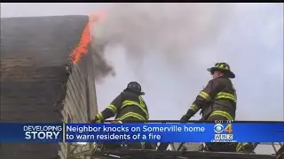 Firefighters Battle 3-Alarm House Fire In Somerville