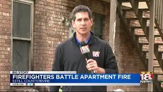 Firefighters Battle Apartment Fire