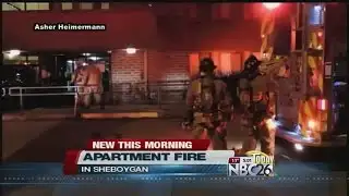 Firefighters Battle Apartment Fire in Sheboygan