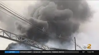 Firefighters battle blaze at N.J. waste facility for hours