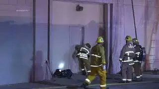 Firefighters Battle Central L.A. Greater Alarm Structure Fire