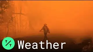 Firefighters Battle Fast-Moving Kincade Fire in Low Visibility