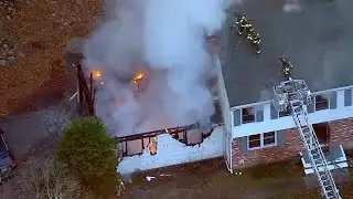 Firefighters battle flames at remote NJ home