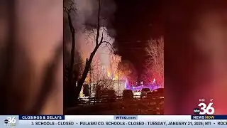 Firefighters battle Laurel County house fire through frigid temperatures