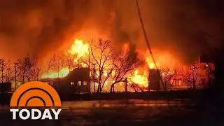 Firefighters Battle Massive Fire At New Jersey Chemical Plant