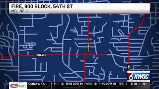 Firefighters battle Moline house fire