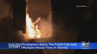 Firefighters Battle Multiple House Fires In Harvey