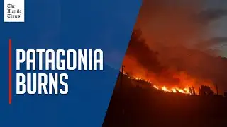 Firefighters battle wildfire in Argentine Patagonia