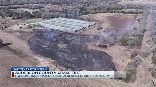 Firefighters contain 8-acre fire threatening Anderson County chicken farm