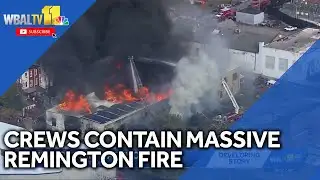 Firefighters contain massive Remington fire
